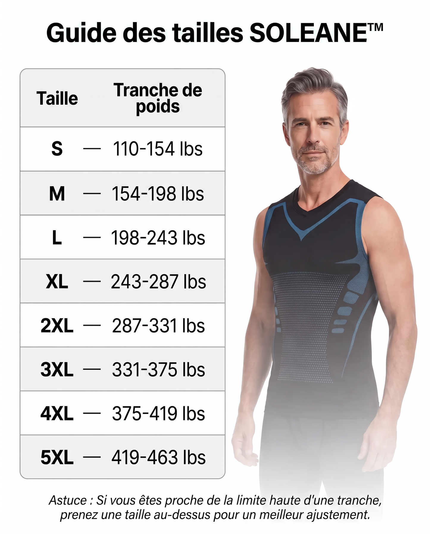 Votre chemise tombe droite. Dès ce matin.